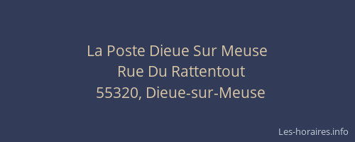 La Poste Dieue Sur Meuse