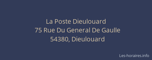 La Poste Dieulouard
