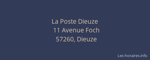La Poste Dieuze