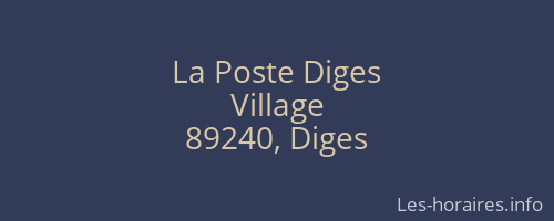 La Poste Diges