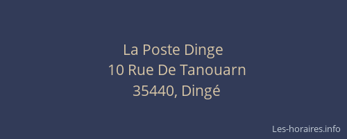 La Poste Dinge