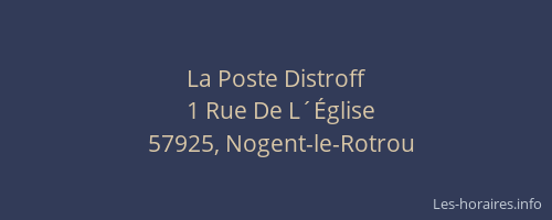 La Poste Distroff