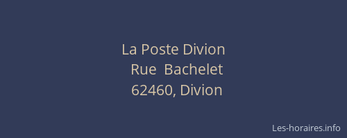 La Poste Divion
