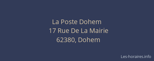 La Poste Dohem