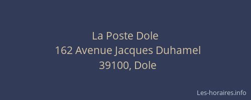 La Poste Dole