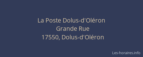 La Poste Dolus-d'Oléron