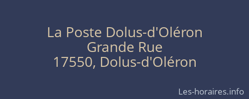 La Poste Dolus-d'Oléron