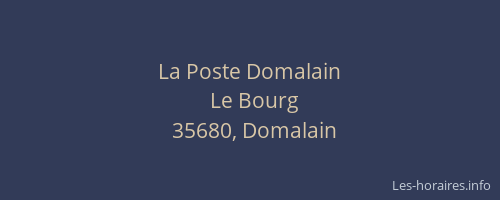 La Poste Domalain