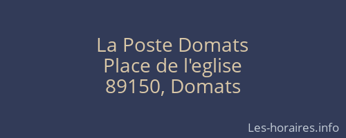 La Poste Domats