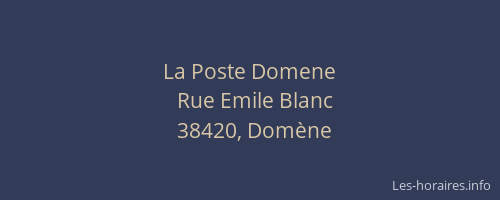 La Poste Domene