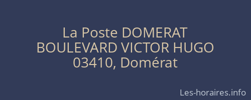 La Poste DOMERAT