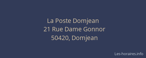 La Poste Domjean