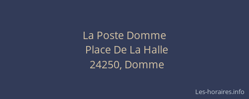 La Poste Domme