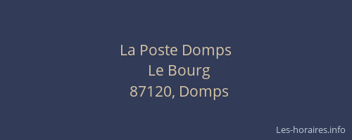 La Poste Domps