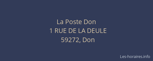 La Poste Don