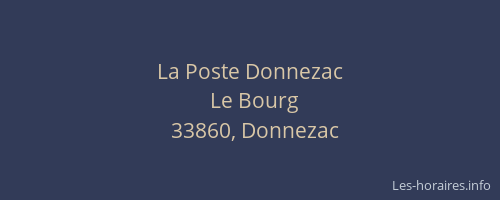 La Poste Donnezac