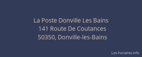 La Poste Donville Les Bains