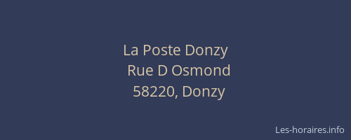La Poste Donzy