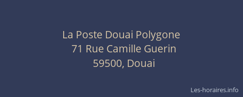 La Poste Douai Polygone
