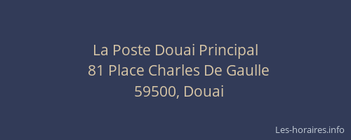 La Poste Douai Principal