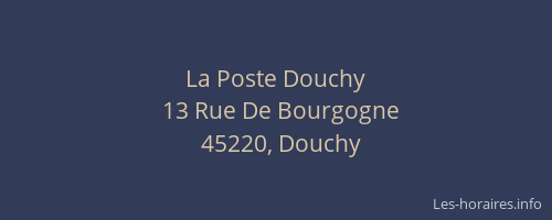 La Poste Douchy