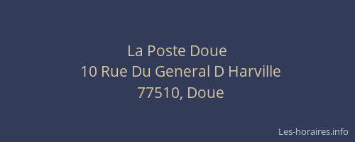 La Poste Doue