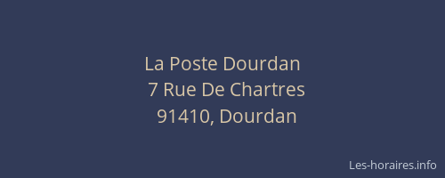 La Poste Dourdan