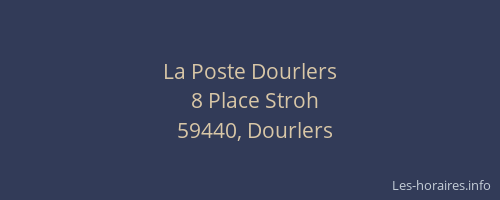 La Poste Dourlers