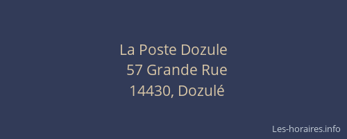La Poste Dozule