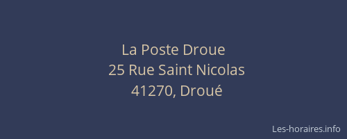 La Poste Droue