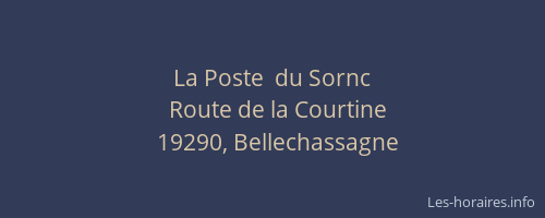 La Poste  du Sornc