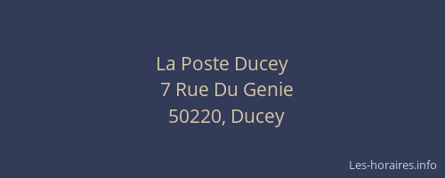 La Poste Ducey