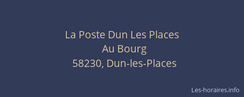 La Poste Dun Les Places