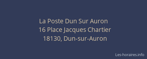 La Poste Dun Sur Auron