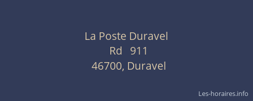 La Poste Duravel