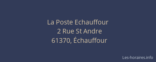 La Poste Echauffour
