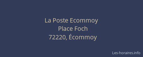 La Poste Ecommoy