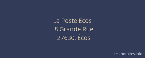 La Poste Ecos