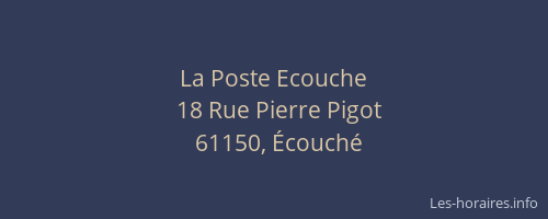 La Poste Ecouche