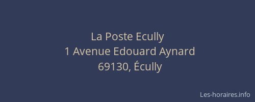 La Poste Ecully
