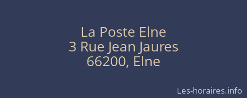 La Poste Elne