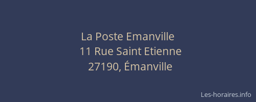 La Poste Emanville
