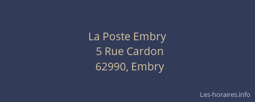 La Poste Embry