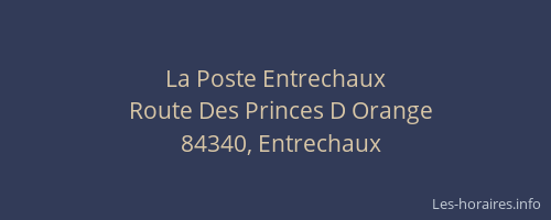 La Poste Entrechaux
