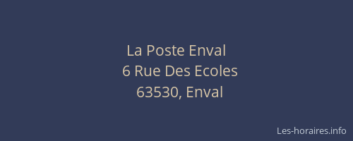 La Poste Enval
