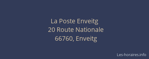 La Poste Enveitg