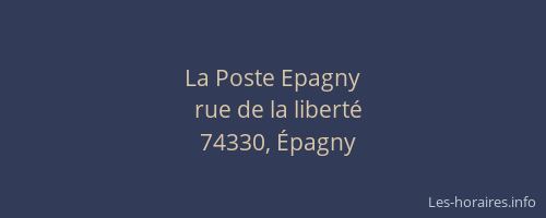 La Poste Epagny