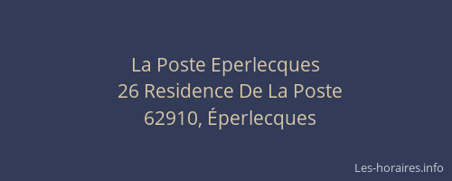 La Poste Eperlecques