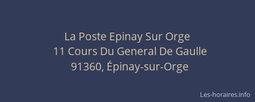La Poste Epinay Sur Orge