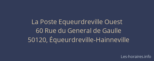 La Poste Equeurdreville Ouest